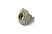 Antik Gümüş Yüzük Ayarı, 1 Antik Gümüş Kaplama Yüzük Ayarı (12x10mm) U051