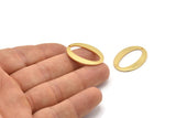 Altın Oval Charm, 1 Delikli 2 Altın Kaplama Pirinç Oval Charm, Kolye Uçları, Küpeler, Bulgular (28x20x1mm) D983 Q0919