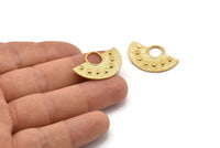 Yarım Daire Kolye, 2 Altın Kaplama Pirinç Yarım Daire Kolye (29x19mm) C012 Q0599