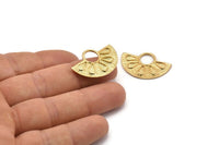 Yarım Daire Kolye, 2 Altın Kaplama Pirinç Yarım Daire Kolye (28x19mm) A0212 Q0491