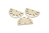 Silver Moon Charm, 10 Antique Silver Plated Brass Moon Phases Charms With 1 Hole (22x14x0.80mm) M01547