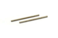 Silver Tone Tubes - 50 Nickel Free Silver Tone Copper Long Tube Beads (2x40m) D0449