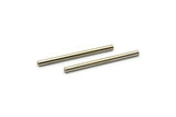 Silver Long Tube, 100 Nickel Free Silver Tone Copper Long Tubes (2x30mm) D0450