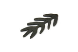 Siyah Dal Boşluğu, 6 Oksitlenmiş Siyah Pirinç Yaprak Boşluğu, Pirinç Boşluğu, Damgalama Boşluğu (30x13x0,80 mm) M01694 H0821