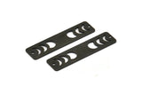 Siyah Dikdörtgen Charm, 2 Delikli 6 Oksitlenmiş Siyah Pirinç Ay Evreleri Charm'ı (40x10x0,80 mm) M01828
