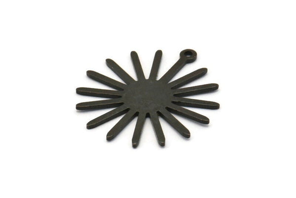 Siyah Güneş Tılsımı, 1 Döngülü 10 Oksitlenmiş Siyah Pirinç Güneş Tılsımı (27x0,80 mm) A1727 M01676
