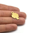12 Raw Brass Stamping Blanks (24.5x17x0.80mm) A0785