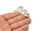 Steel U Shaped Charm, 24 Steel U Shaped Charms With 1 Hole, Blanks (15x0.70mm) M02856