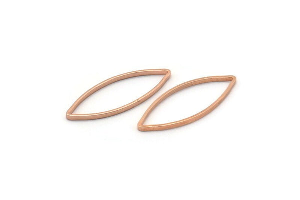 Gül Altın Markiz Yüzük, 50 Gül Altın Kaplama Pirinç Markiz Yüzük, Bağlantı Parçası, Tılsımlar (7x19x0,5 mm) D0044 Q0608