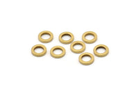 Pirinç Daire Konnektörleri - 50 Ham Pirinç Daire Konnektör (8x1,5 mm) D0546