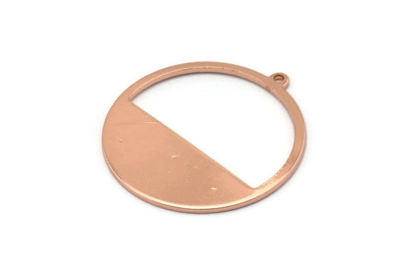 Gül Altın Tılsım, 1 Halkalı 6 Gül Altın Kaplama Pirinç Yuvarlak Tılsım, Kolye Uçları, Küpeler, Bulgular (26x0,80 mm) D0595 Q0733