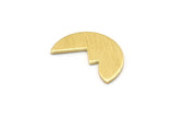 Brass Irregular Blank, 24 Textured Raw Brass Mountain Shaped Blanks, Findings (10x16x0.80mm) M02822