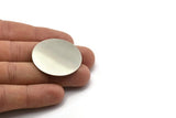 Steel Round Blank, 4 Stainless Steel Stamping Blank, Circle Blanks (35x0.70mm) M02506