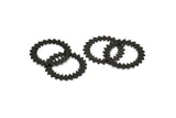 Siyah Daire Charm, 2 Oksitlenmiş Siyah Pirinç Daire Charm, Siyah Bağlantı Parçaları, Bağlantı Parçaları, Bağlantı Parçaları (25x0,80 mm) M01615