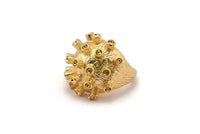 Soldier Ring Settings, 1 Gold Plated Soldier Ring Setting U045 Q0253
