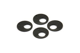 Siyah Yuvarlak Charm, 1 Delikli 12 Oksitlenmiş Siyah Pirinç Yuvarlak Charm (13x0,80 mm) M01645