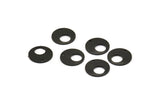 Siyah Yuvarlak Charm, 1 Delikli 12 Oksitlenmiş Siyah Pirinç Yuvarlak Charm (13x0,80 mm) M01645