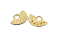 Yarım Daire Kolye, 2 Altın Kaplama Pirinç Yarım Daire Kolye (29x19mm) C012 Q0599