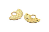 Yarım Daire Kolye, 2 Altın Kaplama Pirinç Yarım Daire Kolye (28x19mm) A0212 Q0491
