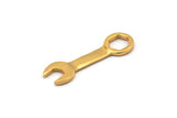 Altın Mühendis Kolye, 2 Altın Kaplama Pirinç El Aleti Mekanik Kolye (39x11mm) N0245 Q0460