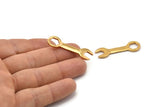 Altın Mühendis Kolye, 2 Altın Kaplama Pirinç El Aleti Mekanik Kolye (39x11mm) N0245 Q0460