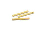 Gold Bar Pendant, 12 Gold Plated Brass Bar With 1 Hole (20x2x1mm) BS 1199--A0857 Q0801