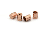 Rose Gold End Cap, 10 Rose Gold Plated Brass End Cap, Cord Tip - 5mm Cord End - (6x7.50mm) B0061 Q0841