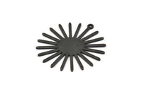 Siyah Güneş Tılsımı, 1 Döngülü 6 Oksitlenmiş Pirinç Güneş Tılsımı (31x30x0,80 mm) M02205