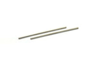 Silver Tube  Beads, 25 Nickel Free Silver Tone Copper Long Tube (70x2mm)   D0447