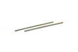 Silver Tube  Beads, 25 Nickel Free Silver Tone Copper Long Tube (70x2mm)   D0447