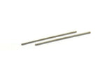 Silver Tube Beads, 30 Nickel Free Silver Tone Copper Long Tube (70x2mm)   D0447