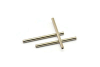 Silver Long Tube, 50 Nickel Free Silver Tone Copper Long Tubes (2x30mm) D0450