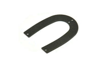 Black Geometric Charm, 6 Oxidized Black Brass U Shaped Pendants With 4 Holes, Charms, Findings (35x27x0.50mm) D0578 H1242