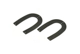 Black Geometric Charm, 6 Oxidized Black Brass U Shaped Pendants With 4 Holes, Charms, Findings (35x27x0.50mm) D0578 H1242