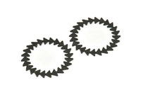 Siyah Daire Boşluğu, 2 Dokulu Oksitlenmiş Siyah Pirinç Daire Boşluğu, Siyah Yuvarlak, Damgalama Boşlukları, Bulgular (42x0,80 mm) M02125