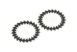 Siyah Daire Boşluğu, 2 Dokulu Oksitlenmiş Siyah Pirinç Daire Boşluğu, Siyah Yuvarlak, Damgalama Boşlukları, Bulgular (42x0,80 mm) M02125