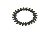Siyah Daire Charm, 2 Oksitlenmiş Siyah Pirinç Daire Charm, Pirinç Bağlantı Parçaları, Bağlantı Parçaları, Bağlantı Parçaları (34x0,80 mm) M01617