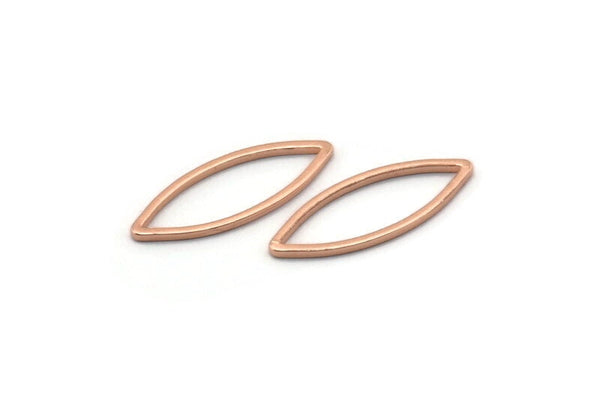 Gül Altın Markiz Yüzük, 24 Gül Altın Kaplama Pirinç Markiz Yüzük, Bağlantı Parçası, Tılsımlar (7x19x0,80 mm) D0040