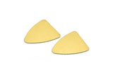Brass Triangle Blank, Raw Brass Triangle Blanks (18x16mm) D0040--n0669