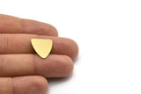 Brass Triangle Blank, Raw Brass Triangle Blanks (18x16mm) D0040--n0669
