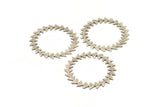Silver Circle Blank, 2 Textured Antique Silver Plated Brass Circle Blanks, Brass Round, Stamping Blanks, Findings (42x0.80mm) M02125