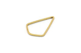 Brass Diamond Charm, 50 Raw Brass Diamond Ring Charms (21x14x0.80mm) D0541