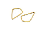 Brass Diamond Charm, 50 Raw Brass Diamond Ring Charms (21x14x0.80mm) D0541