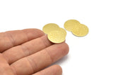 Brass Round Blank, 10 Hammered Raw Brass Stamping Blank, Stamping Tags (18x0.80mm) M02901
