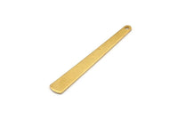 Brass Necklace Bar, 24 Raw Brass Stamping Necklace Blanks With 1 Hole (43x6x3x0.80mm) D0583