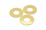 Brass Round Blank, 2 Raw Brass Circle Stamping Blanks, Stamping Tags (35x0.80mm) M02975