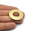 Brass Round Blank, 2 Raw Brass Circle Stamping Blanks, Stamping Tags (35x0.80mm) M02975