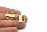 Brass Round Blank, 6 Textured Raw Brass Stamping Blank, Stamping Tags (22x0.80mm) M02943