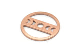 Copper Moon Blank, 8 Raw Copper Moon Phases Stamping Blanks (18x0.80mm) M03011
