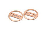 Copper Moon Blank, 8 Raw Copper Moon Phases Stamping Blanks (18x0.80mm) M03011